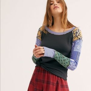 Free People Bright Side Thermal in Storm Combo XS